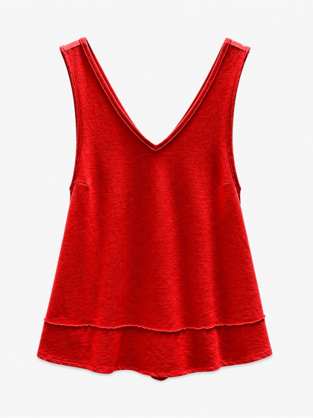 Free People ~ Burnt Orange Tank Sweatshirt w/peplum